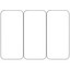 Защитное стекло Aceline для экрана Apple iPhone 17 [2.5D, олеофобное покрытие, цвет рамки - черный, в комплекте: 3 шт]