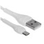 Кабель Hoco micro USB-B - USB Type-A белый 1 м [форма - круглая, оплетка - ПВХ, 2.4 А, 12 Вт, 1 шт]