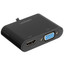Переходник однонаправленный Ugreen HDMI - VGA+HDMI+Jack 3.5, 0.3 м [вилка - розетка, длина - 0.3 м, 3840x2160, 30 Гц]