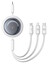 Кабель Baseus Lightning 8-pin, micro USB-B, USB Type-C - USB Type-C белый 1.1 м [форма - плоская, оплетка - TPE, 5 А, 100 Вт, 1 шт]