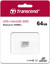 Карта памяти Transcend 300S microSDXC 64 ГБ [TS64GUSD300S] [A1, Class 10, UHS Class 1, запись - 25 Мбайт/сек, чтение - 100 Мбайт/сек]