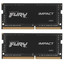 Оперативная память SODIMM Kingston FURY Impact [KF432S20IBK2/64] 64 ГБ [DDR4, 32 ГБx2 шт, 3200 МГц, PC25600, тайминги: 20-22-22]