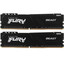 Оперативная память Kingston FURY Beast Black [KF432C16BBK2/64] 64 ГБ [DDR4, 32 ГБx2 шт, 3200 МГц, 16(CL)-20-20]