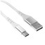 Кабель DEXP USB Type-C - USB Type-A белый [USB 2.0, форма - круглая, оплетка - нейлоновая, 3 А, металлический корпус разъемов, 1 шт]