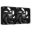 Комплект вентиляторов Thermaltake CT120 [CL-F147-PL12BL-A] черный [120 x 120 мм, 4 pin, 500 об/мин - 2000 об/мин,  - 25.8 дБ, в комплекте - 2]