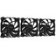 Комплект вентиляторов PCCooler DN-120 3 IN 1 KIT [F3-A120BKNN3-GL] черный [120 x 120 мм, 3 pin / Molex, 1200 об/мин - 1200 об/мин, 18 дБ - 18 дБ, в комплекте - 3]