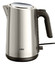 Электрочайник Braun WK503AI-WK5200BK серебристый [1.7 л, 2200 Вт, скрытый нагревательный элемент, фильтр, материал корпуса - нержавеющая сталь]