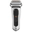 Электробритва Braun S9 PRO+ 9577cc [серый/черный, сеточная, бритье: влажное/сухое, головок - 5, триммер, автоматическая очистка, питание - от аккумулятора, от сети]