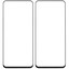 Защитное стекло Aceline для экрана HONOR X7b/ X7c/ X7d [2.5D, олеофобное покрытие, цвет рамки - черный, в комплекте: 2 шт]
