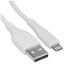 Кабель GAL Lightning 8-pin - USB Type-A белый 1.2 м [форма - круглая, оплетка - TPE, 2.4 А, 12 Вт, 1 шт]