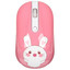 Мышь беспроводная DEXP WM-311WU Rabbit with heart  розовый [1600 dpi, светодиодный, USB Type-A, кнопки - 4]