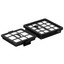 Комплект фильтров DEXP VL-1600F [в комплекте - 3 шт, для DEXP VL-1600, пластик, полиуретановая губка, фильтр-бумага]