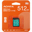 Карта памяти ADATA Premier Pro SDXC 512 ГБ [ASDX512GUI3V30S-R] [Class 10, UHS Class 3, Video Class 30, запись - 85 Мбайт/сек, чтение - 100 Мбайт/сек]