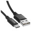 Кабель Hoco USB Type-C - USB Type-A черный [форма - круглая, оплетка - TPE, 3 А, металлический корпус разъемов, 1 шт]