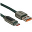 Кабель Baseus USB Type-C - USB Type-A зеленый [форма - круглая, оплетка - нейлоновая, 6 А, 66 Вт, металлический корпус разъемов, 1 шт]
