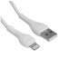 Кабель Hoco Lightning 8-pin - USB Type-A белый 1 м [форма - круглая, оплетка - ПВХ, 2.4 А, 1 шт]