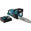 Аккумуляторная цепная пила Makita DUC407RT  шина - 40 см (16") [1хАКБ, ЗУ, двигатель - бесщеточный, паз шины-1.1 мм, шаг цепи - 9.52 мм, (0.375"), 4 кг]