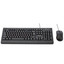 Клавиатура+мышь  проводная  Delux DLD-6075OUB черный [игровой набор, мембранная, клавиш - 104 шт, USB, кнопок мыши - 3 шт, оптическая светодиодная, USB]