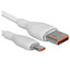 Кабель Baseus USB Type-C - USB Type-A белый [USB 2.0, форма - круглая, оплетка - TPE, 5 А, 100 Вт, 1 шт]