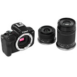 Беззеркальный фотоаппарат Canon EOS R50 Kit 18-45 + 55-210 RF черный