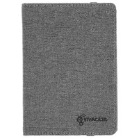 6" Чехол-книжка Vivacase Jacquard для любых моделей серый