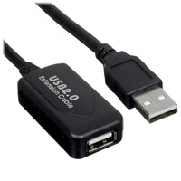 Кабель DEXP USB Type-A - USB Type-A черный 5 м