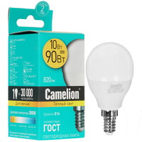 Лампа светодиодная Camelion LED E14/G45/10w/830