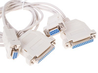 Кабель Cablexpert COM (RS232) 25-pin, COM (RS232) 9-pin - COM (RS232) 25-pin, COM (RS232) 9-pin белый