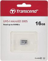 Карта памяти Transcend 300S microSDHC 16 ГБ [TS16GUSD300S]