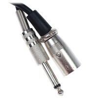 Кабель   DEXP jack 6.3 мм - XLR черный