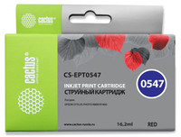 Картридж Cactus CS-EPT0547 красный