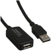 Кабель DEXP USB Type-A - USB Type-A черный 10 м