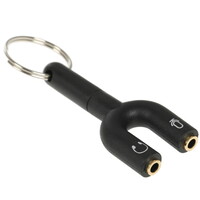 Адаптер   Aceline jack 3.5 мм - jack 3.5 мм х2 шт. черный