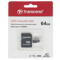 Карта памяти Transcend microSDXC 64 ГБ [TS64GUSD330S]