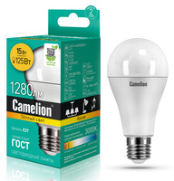 Лампа светодиодная Camelion LED A60-15w-830-E27