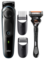 Триммер Braun BT5340 черный/голубой