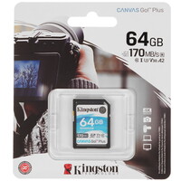 Карта памяти Kingston Canvas Go! Plus SDXC 64 ГБ [SDG3/64GB]