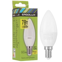 Лампа светодиодная Ergolux LED-C35-7W-E14-3K