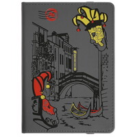 6" Чехол-книжка Vivacase Venice для любых моделей серый