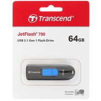 Память USB Flash 64 ГБ Transcend JetFlash 790K [TS64GJF790K]