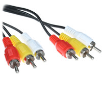 Кабель   Aceline 3RCA - 3RCA черный