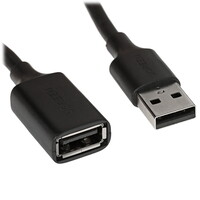 Кабель Ugreen USB Type-A - USB Type-A черный 3 м