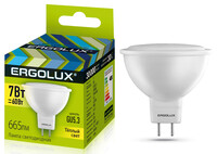 Лампа светодиодная Ergolux LED-JCDR-7W-GU5.3-3K