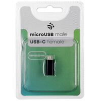 Переходник DEXP micro USB-B - USB Type-C черный