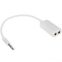 Кабель   Aceline jack 3.5 мм - jack 3.5 мм х2 шт. белый