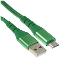 Кабель DEXP micro USB-B - USB Type-A зеленый