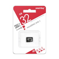 Карта памяти Smartbuy microSDHC 32 ГБ [SB32GBSDCL10-00]