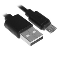 Кабель FinePower micro USB - USB Type-A черный 1 м