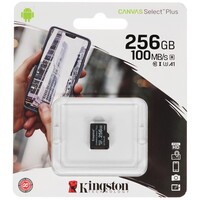 Карта памяти Kingston Canvas Select Plus microSDXC 256 ГБ [SDCS2/256GBSP]