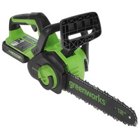 Аккумуляторная цепная пила GreenWorks GD24CS30K2  шина - 30 см (12")